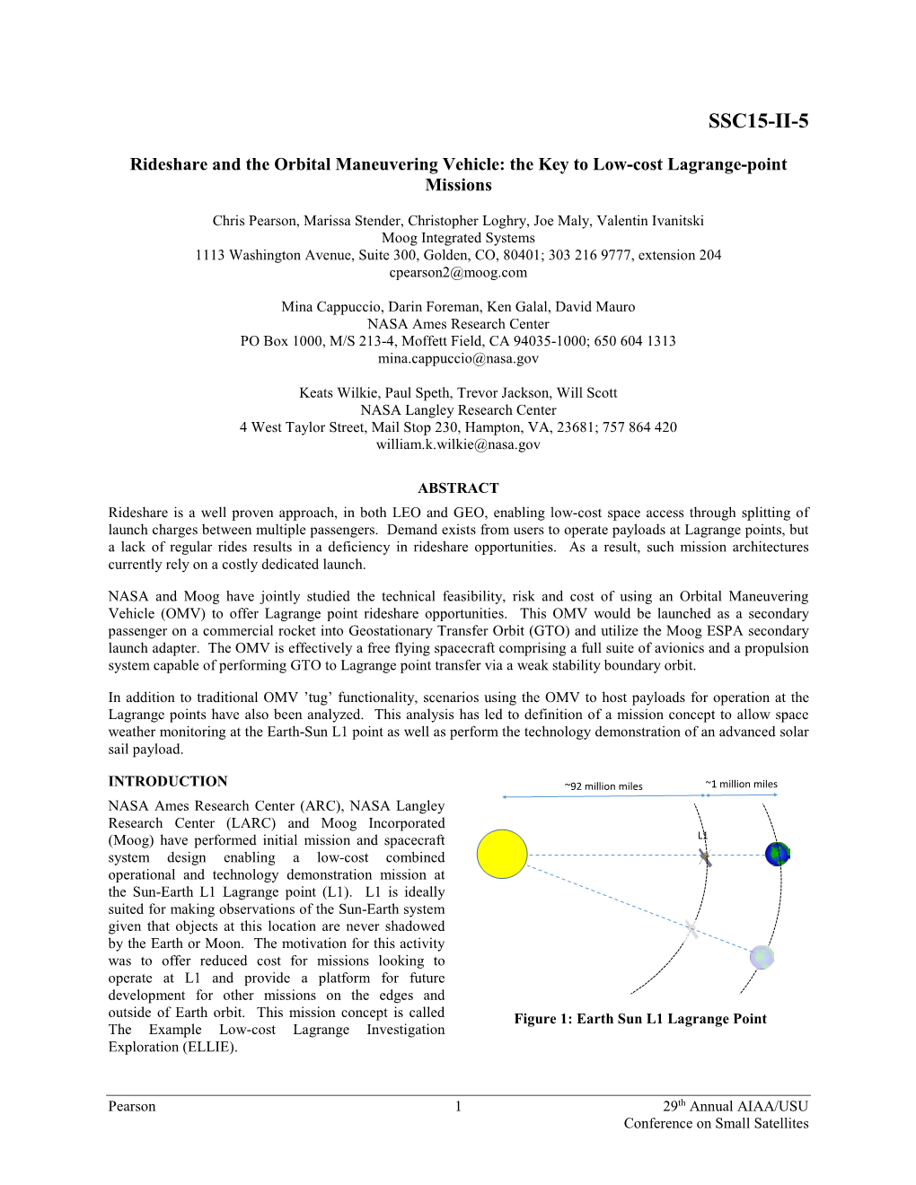 Rideshare and the Orbital Maneuvering Vehicle: the Key to Low-Cost Lagrange-Point Missions