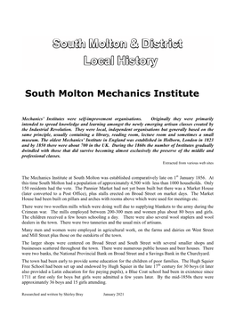 South Molton Mechanics Institute