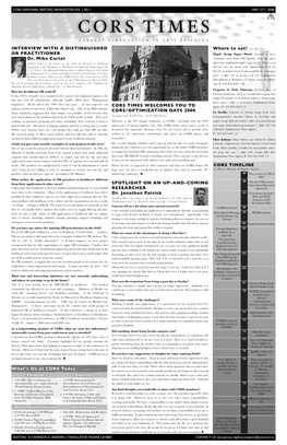 CORS 2008 Daily Newspapers