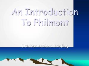 An Introduction to Philmont (October)