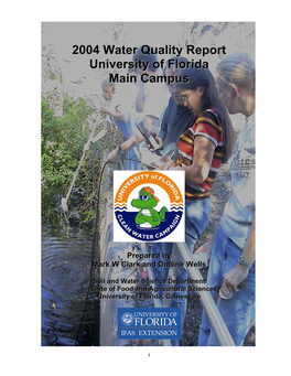 2004 Water Quality Report University of Florida Main Campu Ss