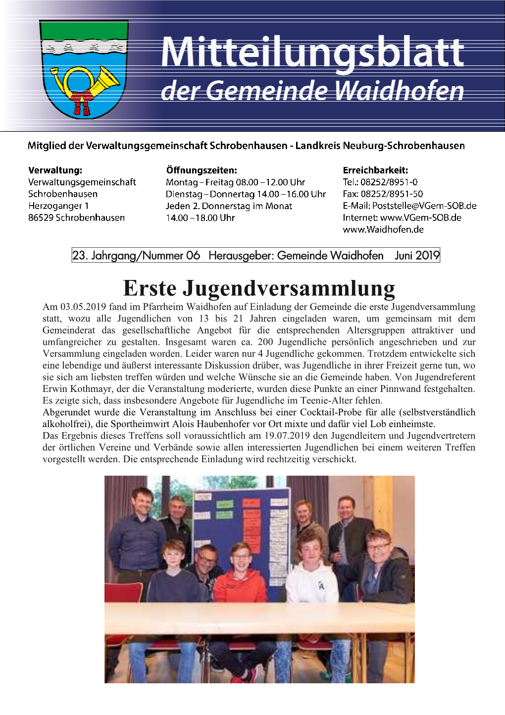 Mitteilungsblatt Waidhofen Nr. 6/2019