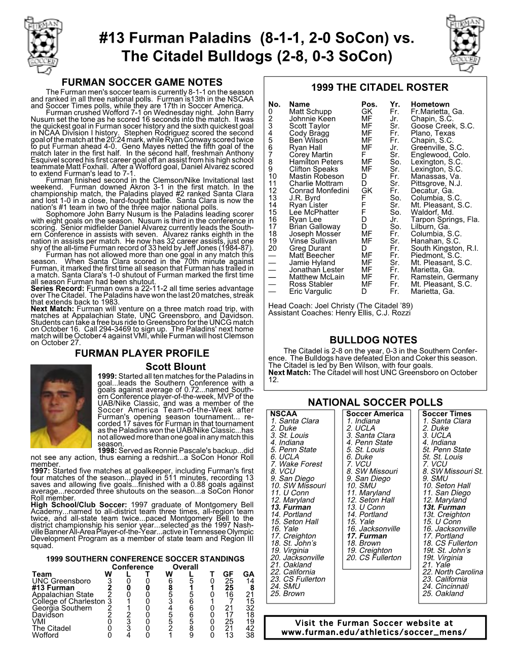 Furman-The Citadel Game Notes (.Pdf)