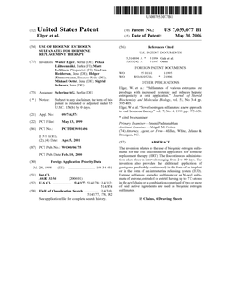 (12) United States Patent (10) Patent No.: US 7,053,077 B1 Elger Et Al