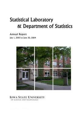 Statistical Laboratory Statistical Laboratory % D Ep Artm En T Of