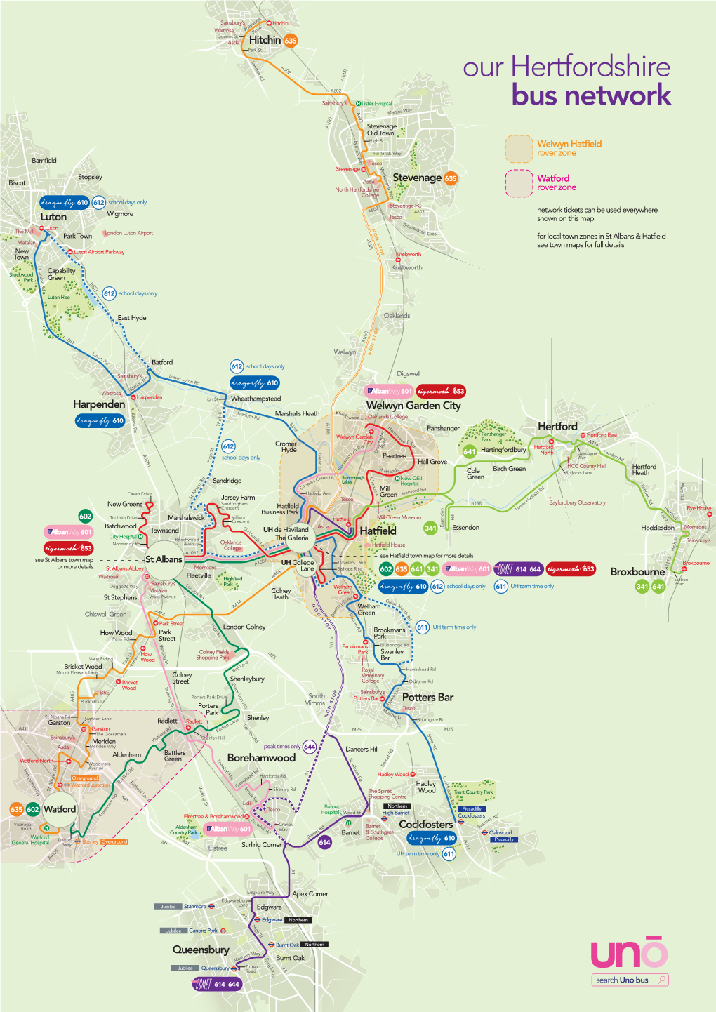 Uno Herts Network Map MASTER A3 May21