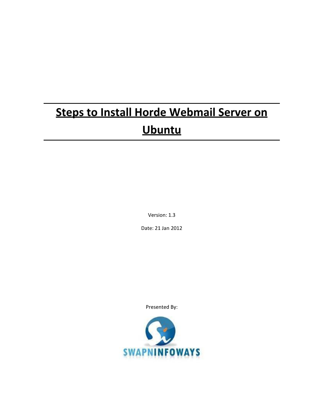 Steps to Install Horde Webmail Server on Ubuntu