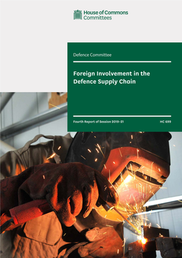 Foreign Involvement in the Defence Supply Chain