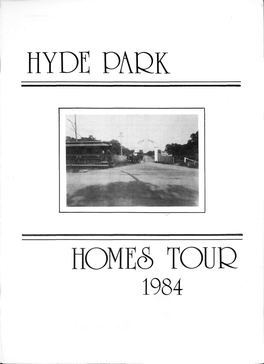 1984 Historic Hyde Park Homes Tour