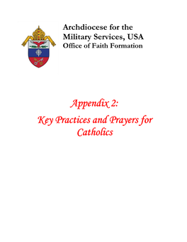 Appendix 2: Key Practices and Prayers for Catholics