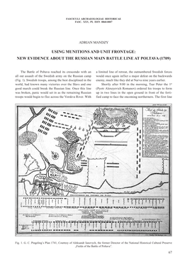 Using Munitions and Unit Frontage: New Evidence About the Russian Main Battle Line at Poltava (1709)