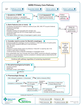 GERD Primary Care Pathway