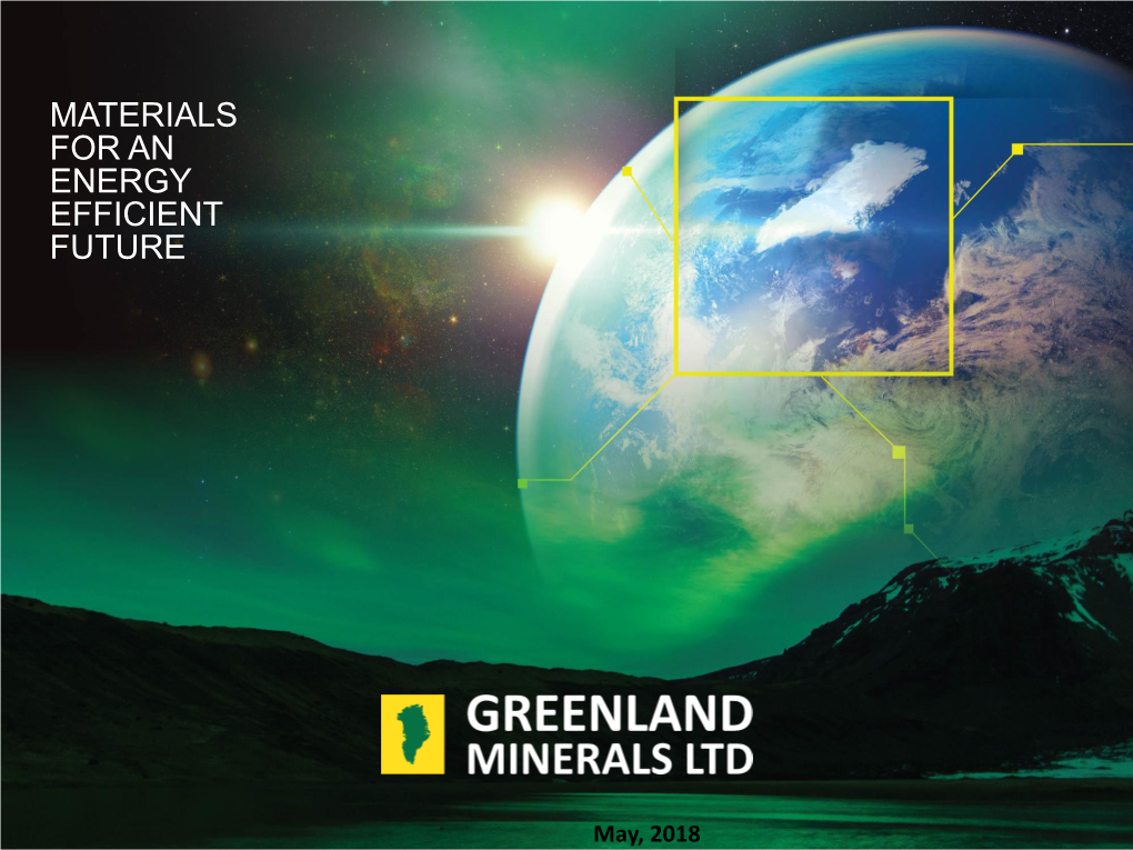 Greenland Minerals 2018 AGM Presentation