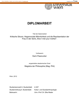 Diplomarbeit