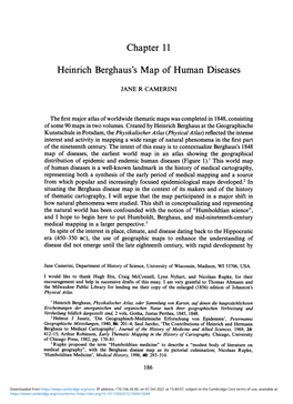 Chapter 11 Heinrich Berghaus's Map of Human Diseases