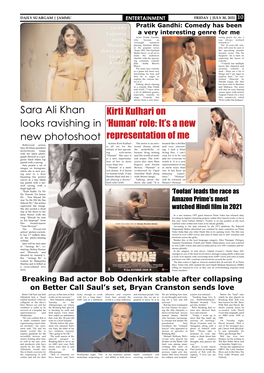 Sara Ali Khan Looks Ravishing in New Photoshoot