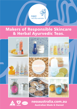 Makers of Responsible Skincare & Herbal Ayurvedic Teas