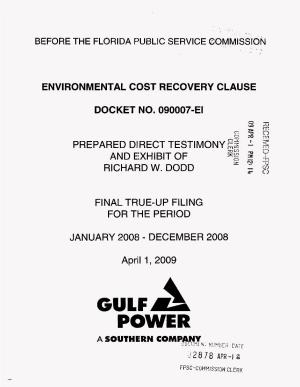 Environmental Cost Recovery Clause Docket No