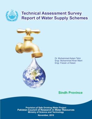 Technical Assessment Survey Report of WSS Sindh Province Ii
