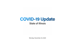 State of Illinois COVID-19 Update Nov
