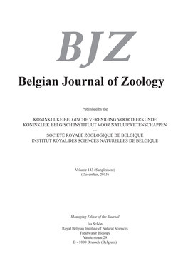 Belgian Journal of Zoology