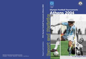 Report and Statistics FIFA Olympic Football Tournaments Athens 2004