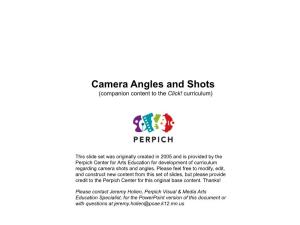 Angles and Shots (Companion Content to the Click! Curriculum)