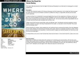 Where the Dead Go Sarah Bailey