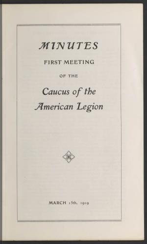 MTJVUTES Caucus of the American 'Legion