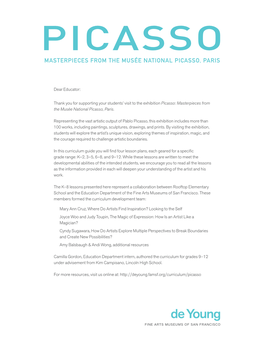 Complete Picasso Curriculum.Pdf