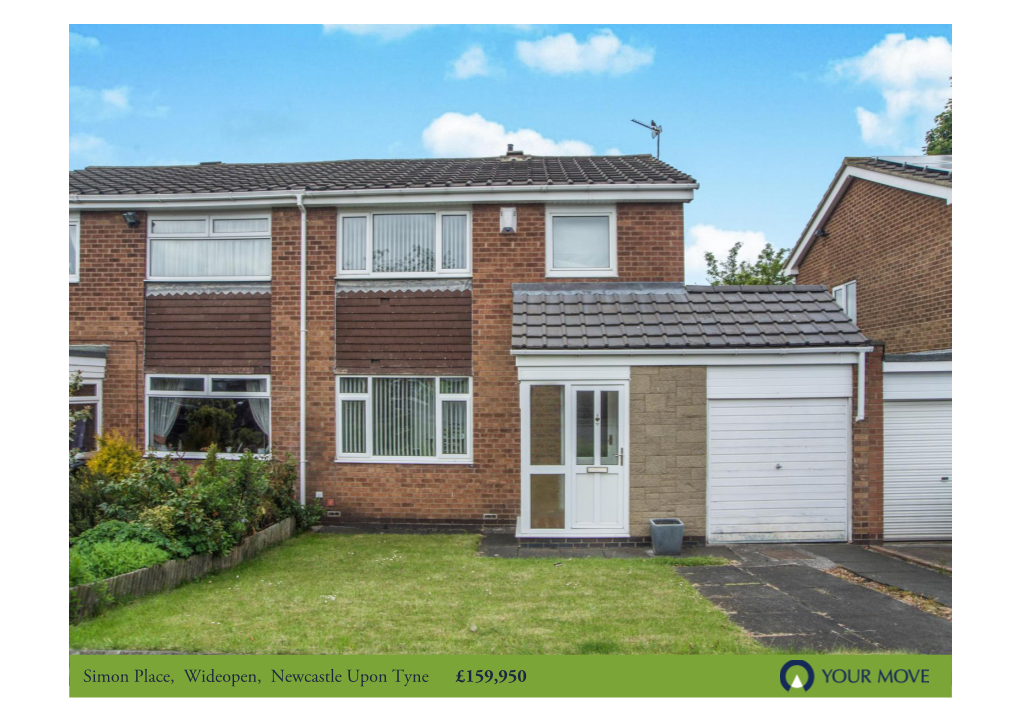 Simon Place, Wideopen, Newcastle Upon Tyne £159,950