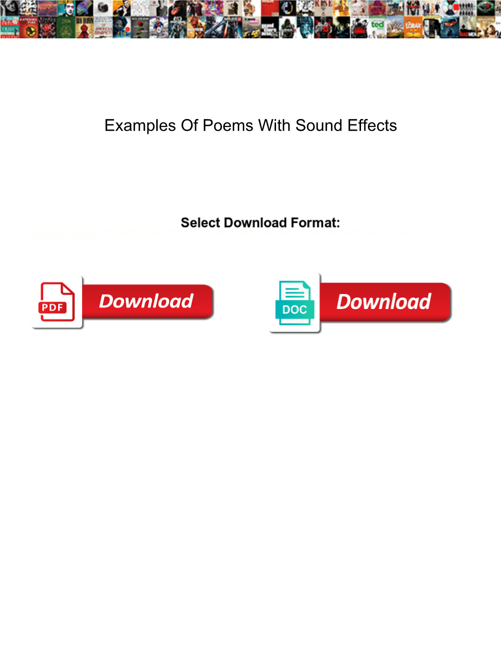 Examples Of Poems With Sound Effects DocsLib