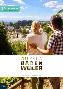 Ihre Gastgeber in Badenweiler 2021 Inhaltsverzeichnis Gastgeber Aus Leidenschaft