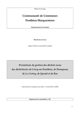 Communauté De Communes Ponthieu-Marquenterre
