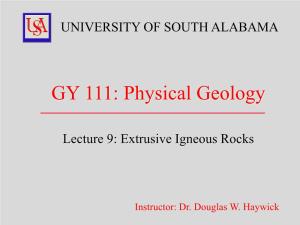 GY 111: Physical Geology