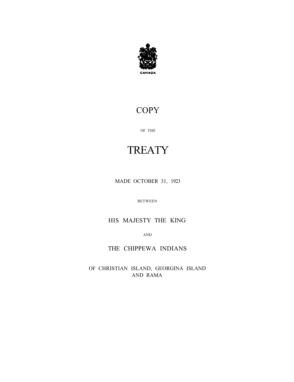 Treaty of October 31 1923