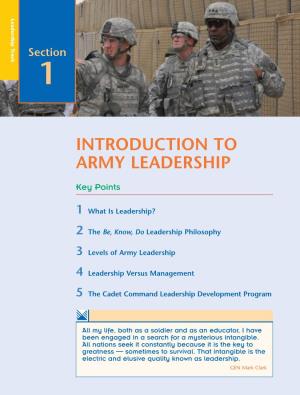 Introduction to Army Leadership