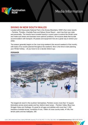 Skiing in New South Wales