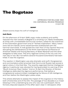 The Bogotazo