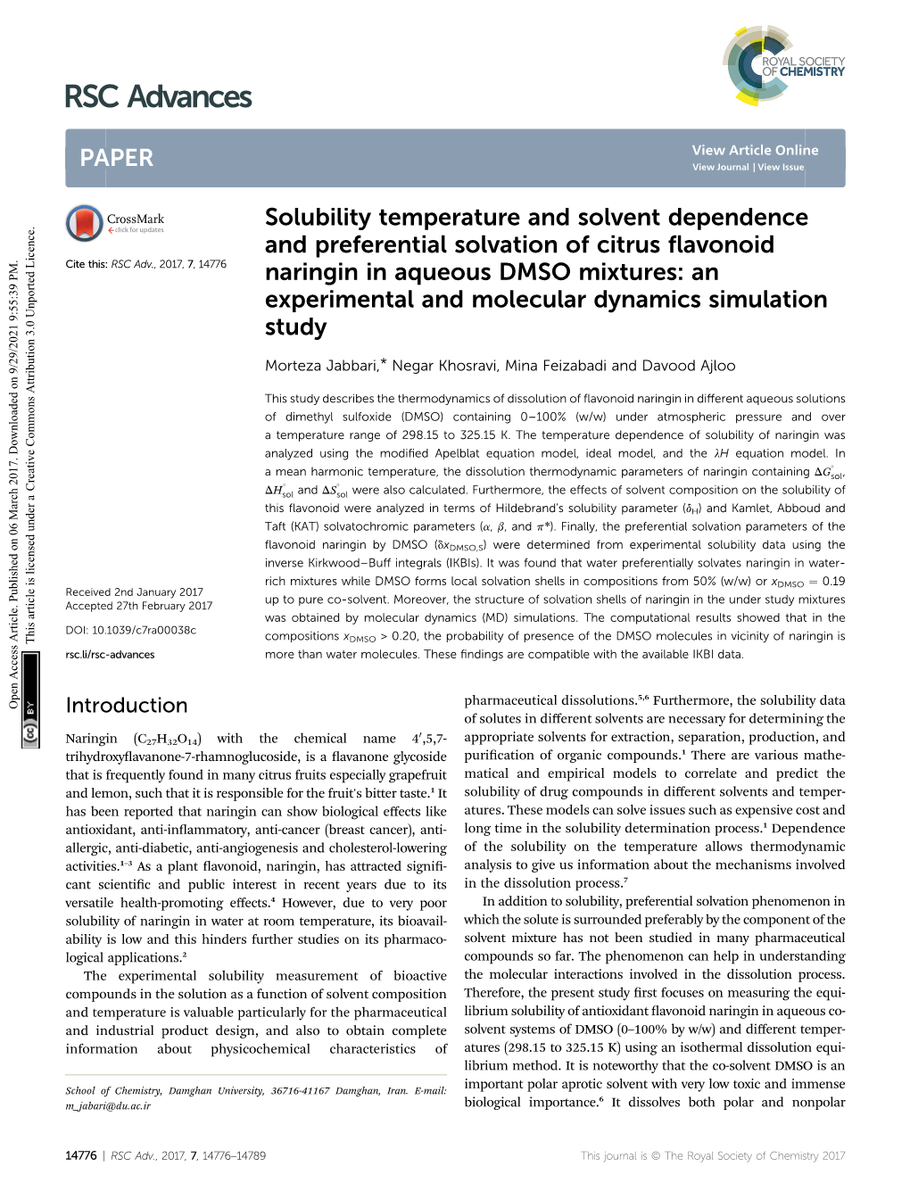 Solubility Temperature and Solvent Dependence