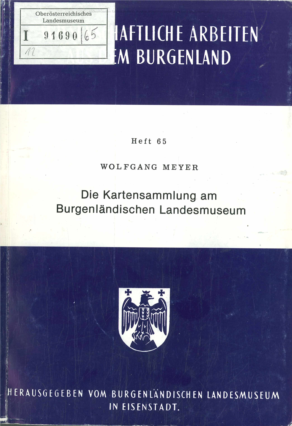 Die Kartensammlung Am Burgenländischen Landesmuseum