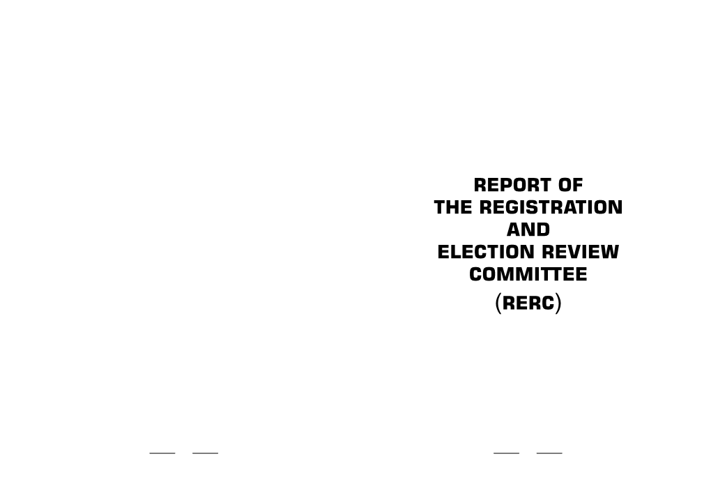 RERC Report to the Processes
