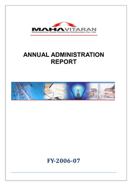 Annual Administration Report Fy-2006-07