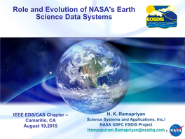 Earth Observing System Data and Information System (EOSDIS)