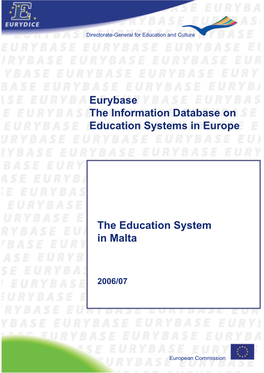 Eurybase the Information Database on Education Systems in Europe