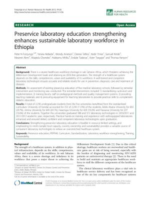 Preservice Laboratory Education Strengthening Enhances