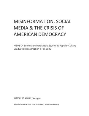 Social Media & US Democracy