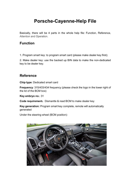 Lonsdor K518 Program Porsche Cayenne Smart