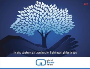 Forging Strategic Partnerships for High Impact Philanthropy