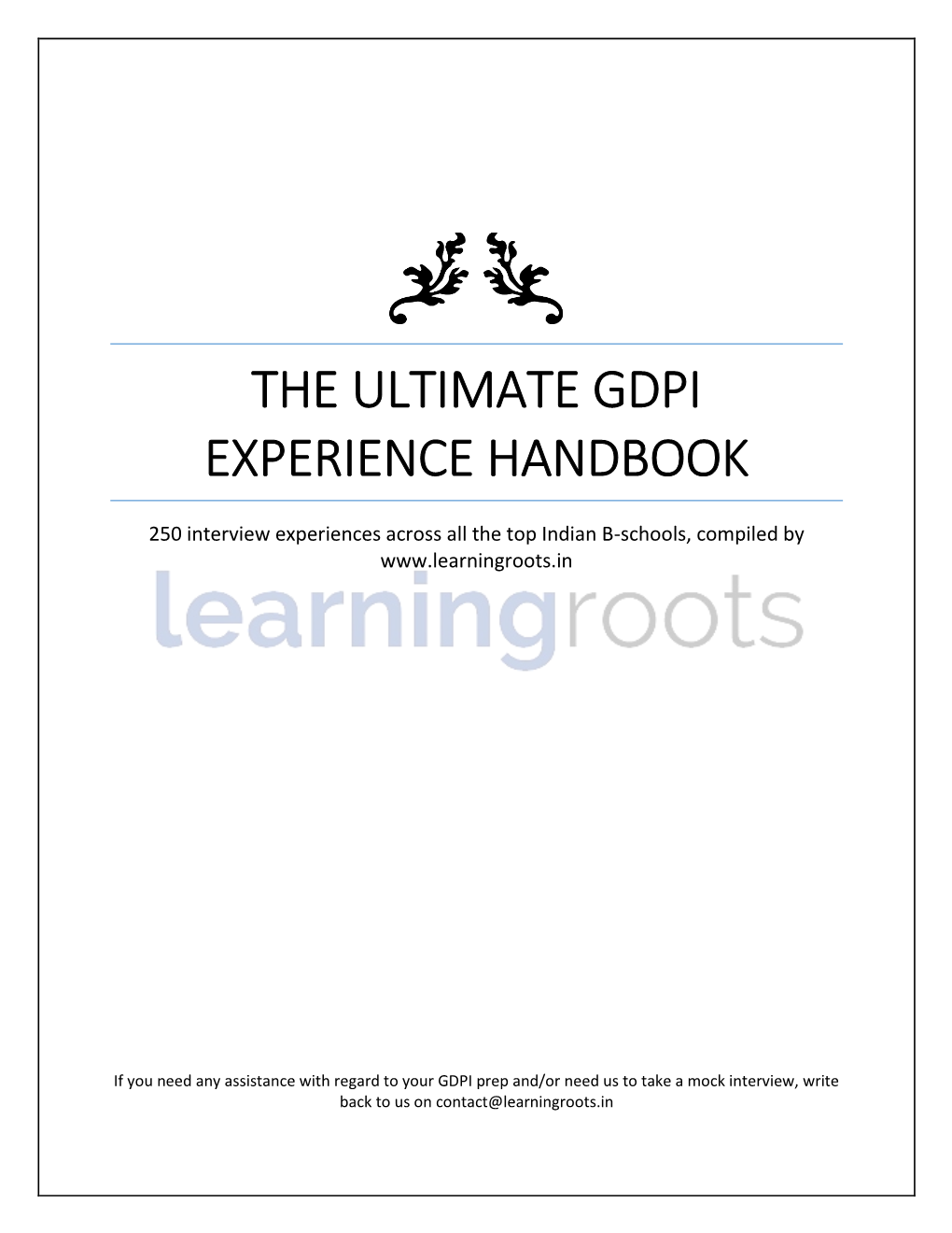 The Ultimate Gdpi Experience Handbook